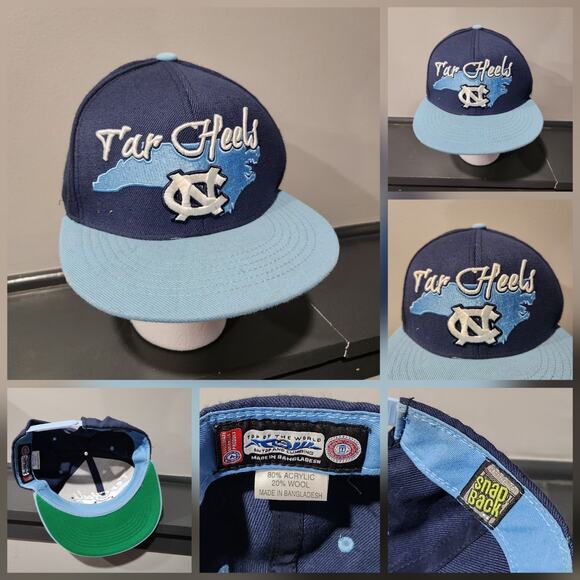 VTG North Carolina Tar Heels UNC Top Of The World TOW Snapback Hat Cap